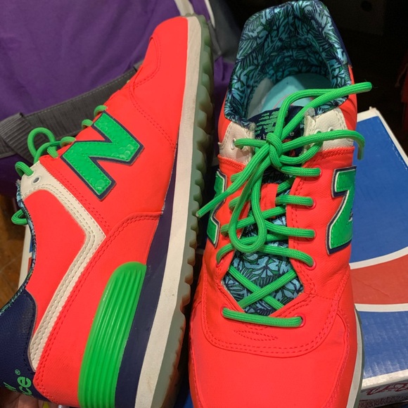 orange new balance sneakers